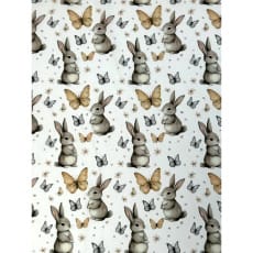 Baumwollstoff Kinderstoff Hase Breite 150cm 