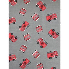 Jersey Stoff Kinderstoff Digitaldruck Feuerwehr