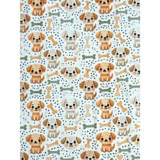 Jersey Stoff Kinderstoff Digitaldruck Dog Hund