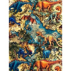 Sweat French Terry Kinderstoff Digitalprint Dinos