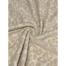 Frottee Stoff Kinderstoff Leopardenmuster sand