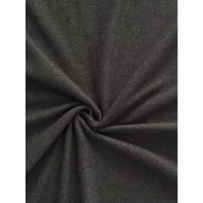 Strickstoff Baumwolle uni angeraut anthrazit made in Italy 