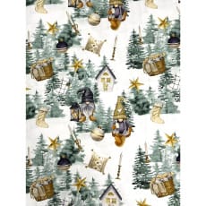 Jersey Stoff Kinderstoff Digitaldruck Weihnachten