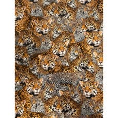 Canvas Digitaldruck Baumwollstoff Dekostoff Leopard