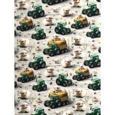 Baumwollstoff Kinderstoff Digitaldruck Bauernhof Breite 150cm