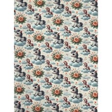 Baumwollstoff Kinderstoff Digitaldruck Einhorn Breite 150cm