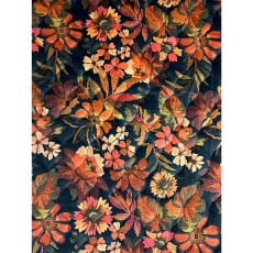 Steppstoff Velvet Kinderstoff Digital Blümchen