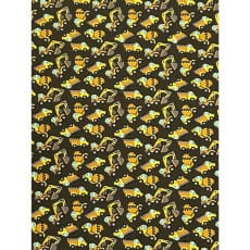 Jersey Stoff Kinderstoff Baufahrzeuge khaki ab 50 cm