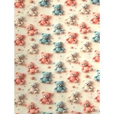 Jersey Stoff Kinderstoff Digitaldruck Bärchen Teddy
