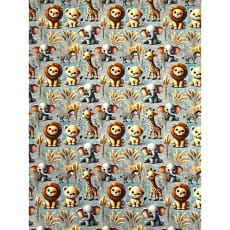 Baumwollstoff Kinderstoff Digitaldruck Tierchen Breite 150cm