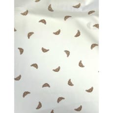 Baumwollstoff Kinderstoff Digitaldruck Vive La France Croissant