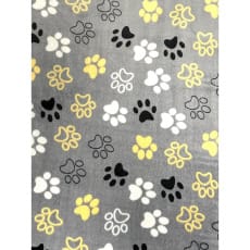 Fleecestoff Wellness Pfotenabdruck Breite 155 cm 