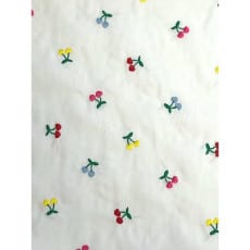 Baumwollstoff Stoff Kirsche Stickerei