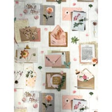 Canvas Digital Stoff Dekostoff Baumwollstoff Romantik