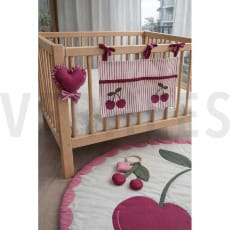 Panelstoff Spielmatte Kirsche