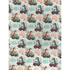 Jersey Stoff Kinderstoff Dinos Digitaldruck