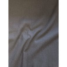 Baumwollstoff Waffeljersey Waffelstrick uni grau