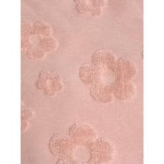 Baumwolle uni Jacquard Blümchen ab 50 cm rosa