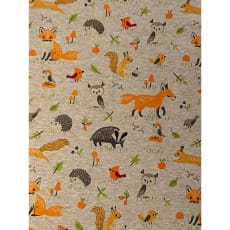 Alpenfleece Muster Waldtiere Breite 147 cm