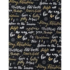 Baumwollstoff Schriftzug Weihnachten Breite 145cm 