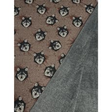 Alpenfleece Muster Wolf Breite 150 cm