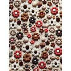 Jersey Stoff Kinderstoff Digitaldruck 3D Blumen