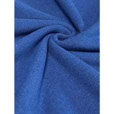 Strickstoff Baumwolle uni angeraut made in Italy royalblau meliert