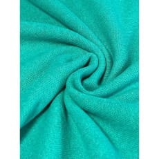 Strickstoff Baumwolle uni angeraut made in Italy smaragd meliert