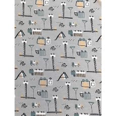 Jersey Stoff Kinderstoff Baustelle
