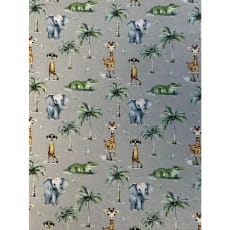Jersey Stoff Kinderstoff Digitaldruck Safari Babies