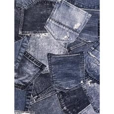 Jersey Stoff Kinderstoff Digitaldruck Jeanstasche