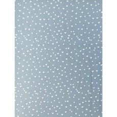 Baumwollstoff Dekostoff Hellblau Herzchen