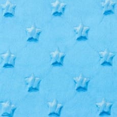 Minky Fleece Sterne Microfleece Stoff Breite 165 cm ab aqua