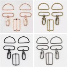 Taschenzubehör Taschen Accessoires Set Metall Breite 40 mm