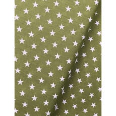 Baumwollstoff Stoff Dekostoff Sterne 1 cm olive