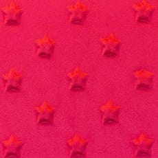 Minky Fleece Sterne Microfleece Stoff Breite 165 cm rot