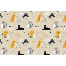 Baumwollstoff Kinderstoff Katzen Breite 160cm ab 50 cm