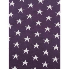 Strickstoff Stoff lila Sterne nicht gerippt ab 50 cm