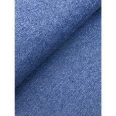 Bündchenstoff Schlauch Meterware uni meliert ab 50cm jeansblau
