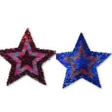 Wendepailletten XL-Patch Aufnäher Applikation Stern