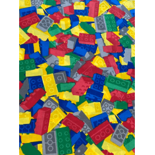 Baumwollstoff Kinderstoff Legosteine Breite 160cm ab 50 cm kaufen