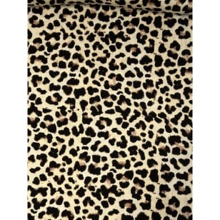 Viskose Jersey Stoff Leopard Muster kaufen