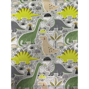 Baumwollstoff Kinderstoff bunte Dinos Breite 160cm kaufen