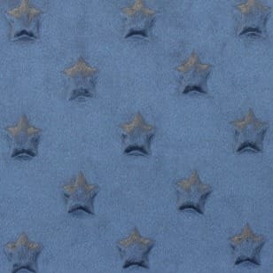 Minky Fleece Sterne Microfleece Stoff Breite 165 cm dunkelgrau kaufen