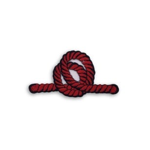 Applikation Bügelbild Knoten maritim rot kaufen