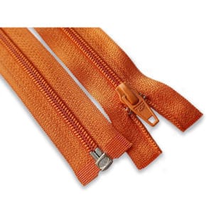 Reißverschluss teilbar Spirale 55 cm orange kaufen