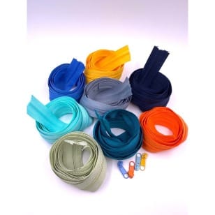 Paket Set für Anfänger Reißverschluss endlos 3mm Meterware bunt gemischt kaufen