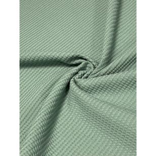 Baumwollstoff Waffeljersey Waffelstrick uni mint kaufen
