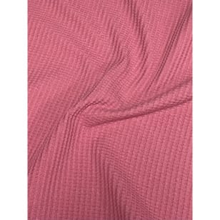 Baumwollstoff Waffeljersey Waffelstrick uni altrosa kaufen