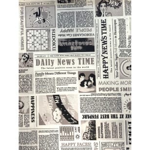 Dekostoff Baumwolle Stoff Zeitung Breite 140 cm kaufen